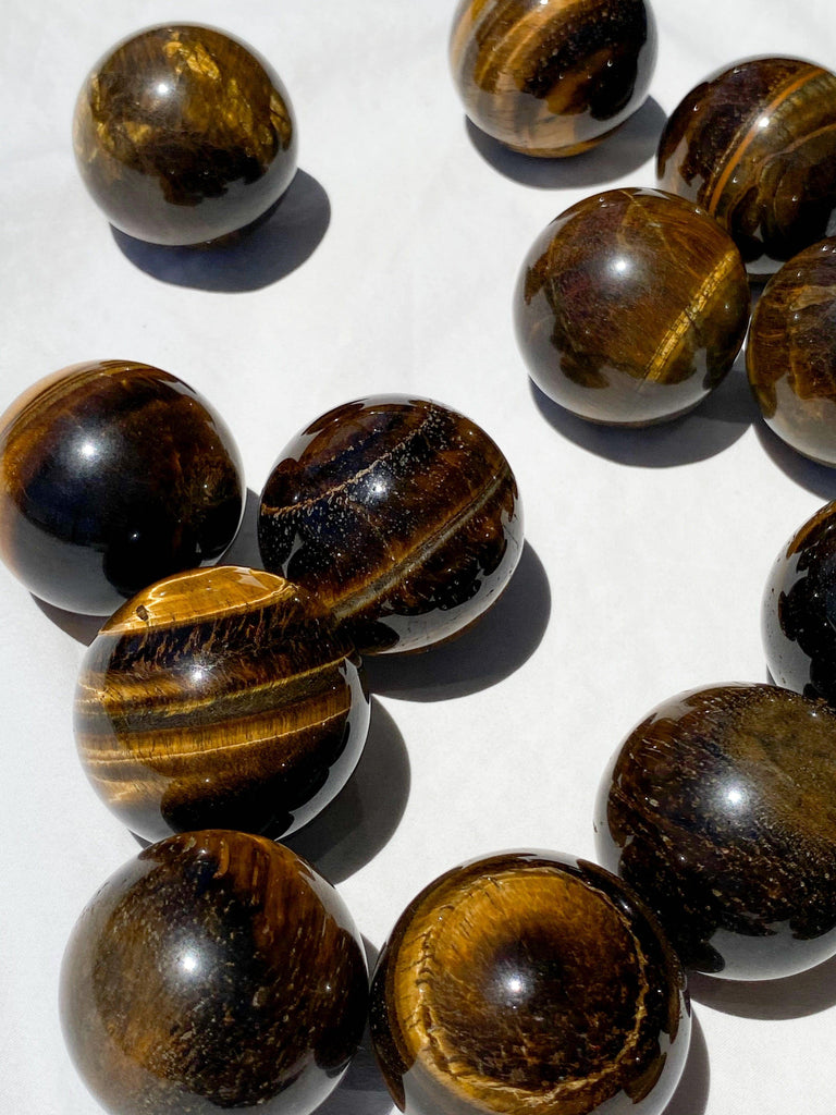Tiger Eye Sphere | Medium - Unearthed Crystals