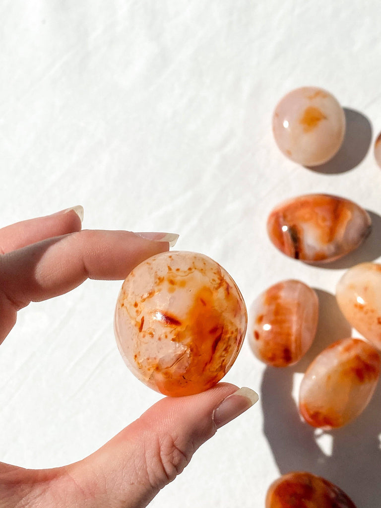 Carnelian Palm Stone | Small - Unearthed Crystals