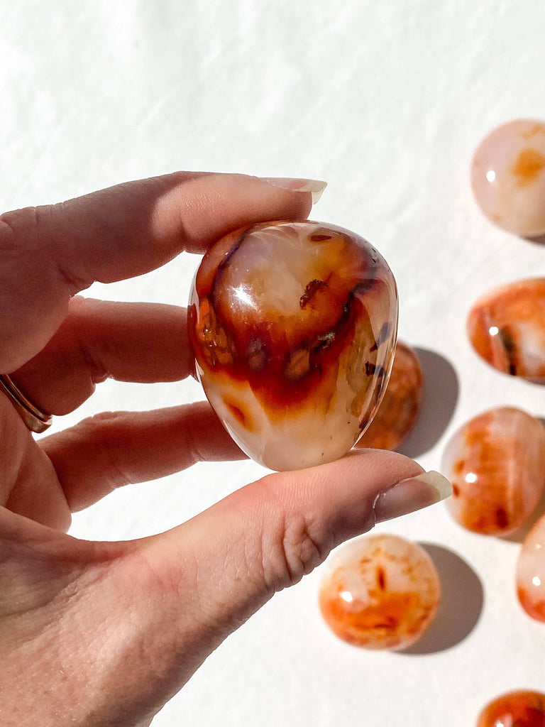 Carnelian Palm Stone | Small - Unearthed Crystals