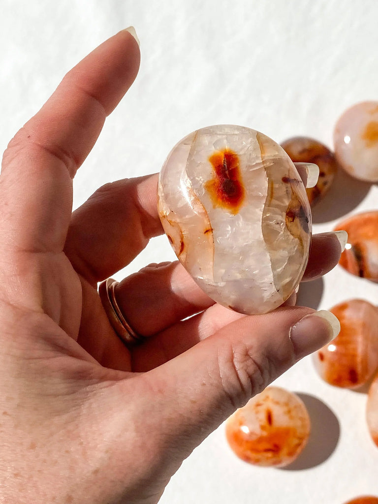 Carnelian Palm Stone | Small - Unearthed Crystals