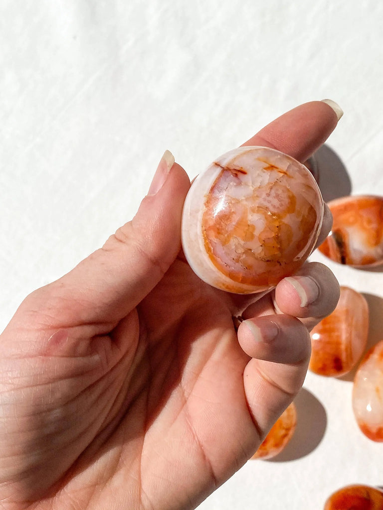 Carnelian Palm Stone | Small - Unearthed Crystals