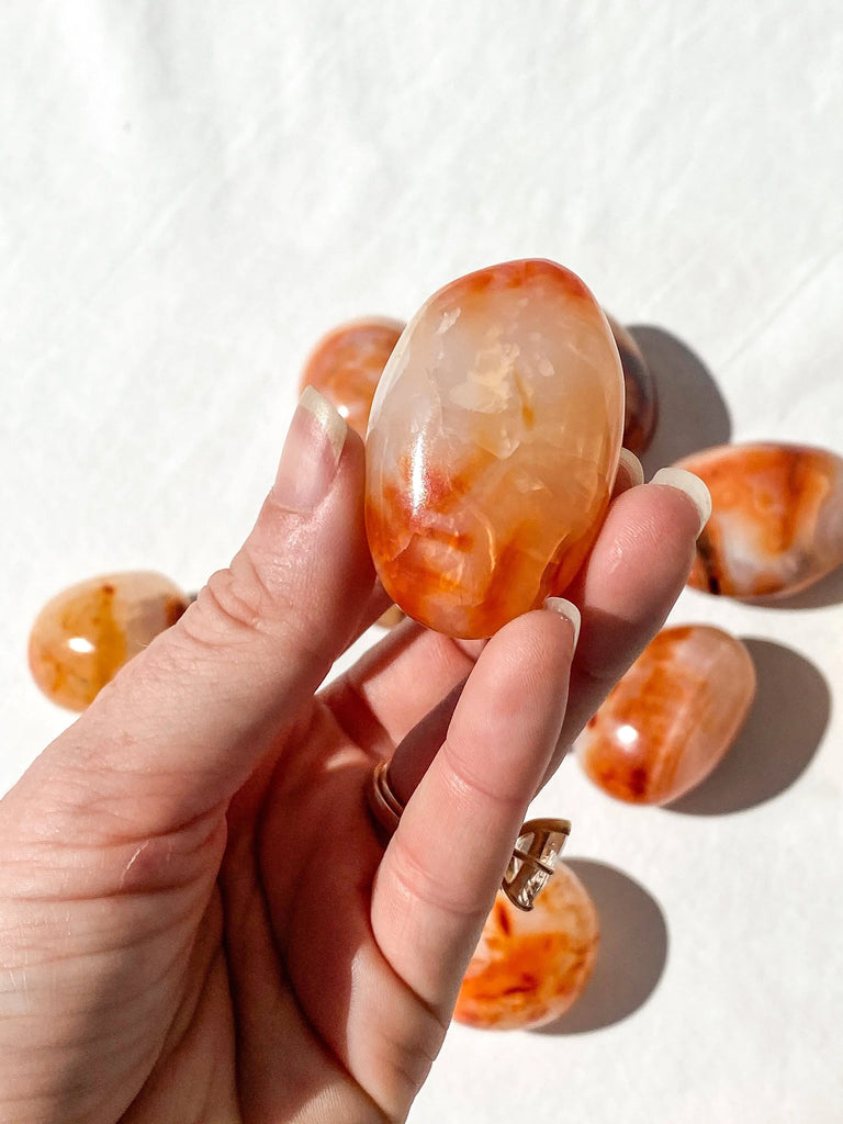 Carnelian Palm Stone | Small - Unearthed Crystals