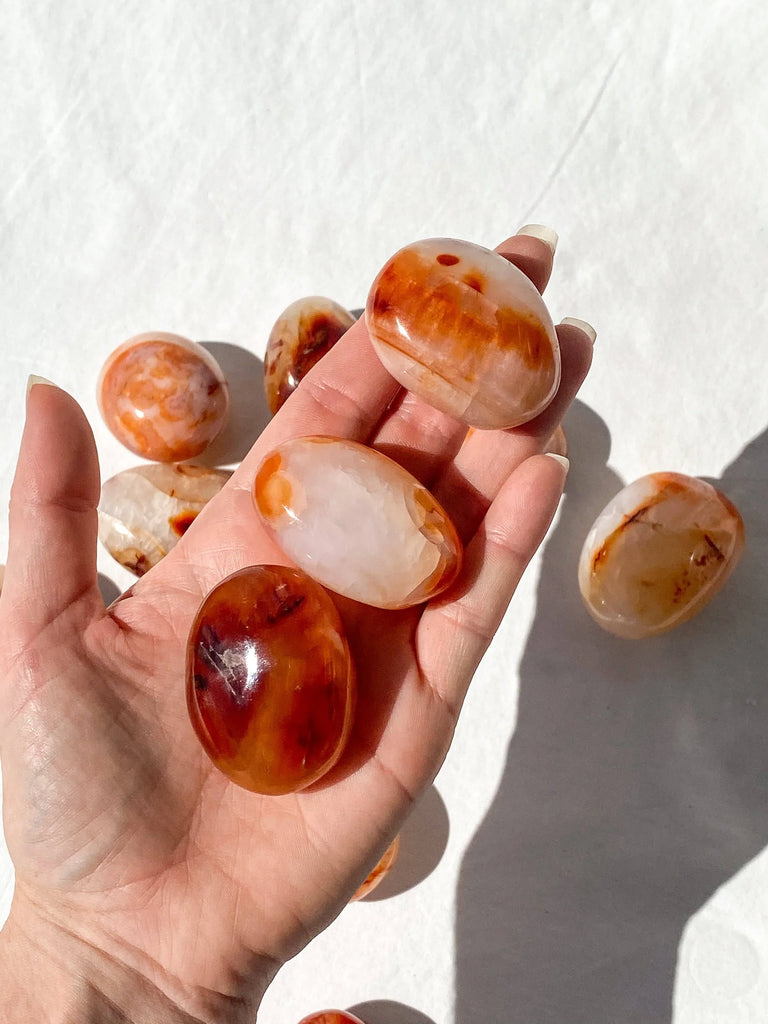 Carnelian Palm Stone | Small - Unearthed Crystals
