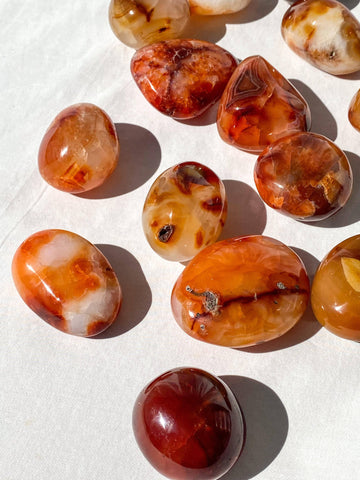 Carnelian Palm Stone | Medium - Unearthed Crystals