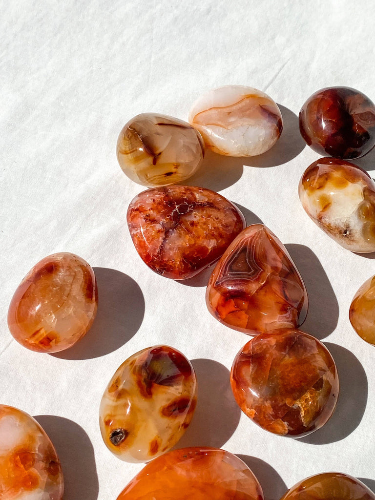 Carnelian Palm Stone | Medium - Unearthed Crystals