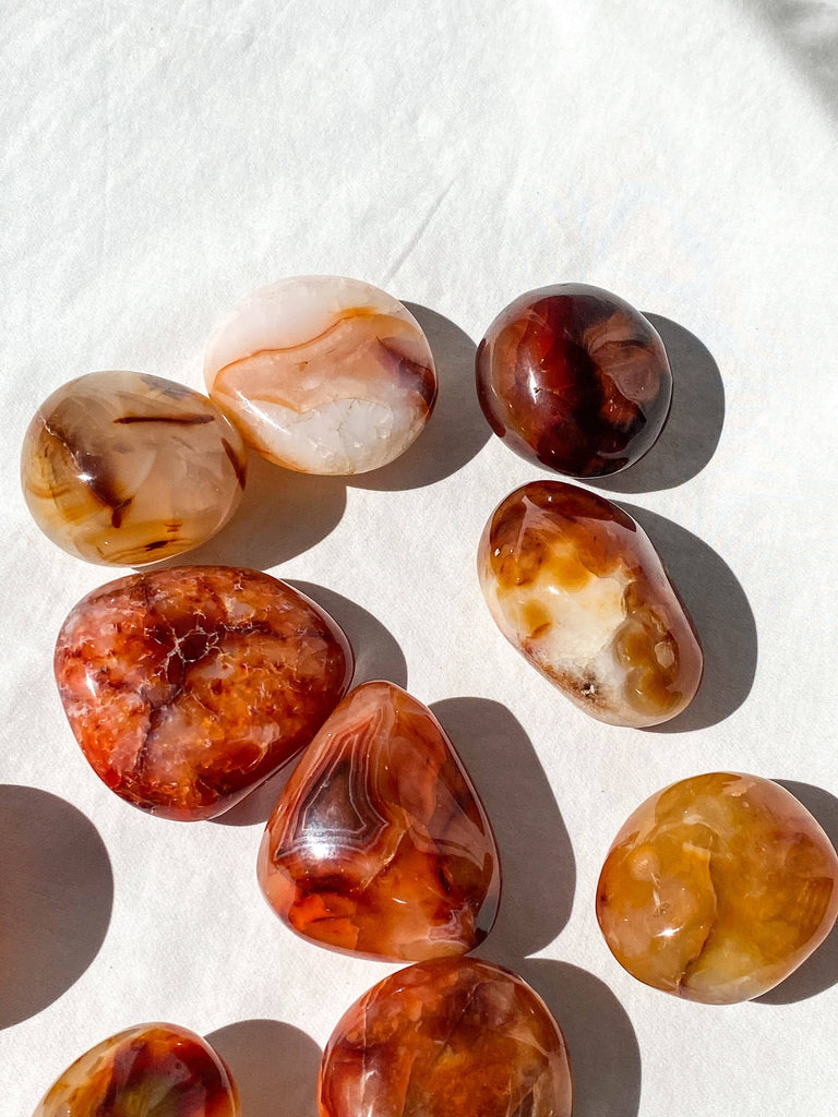 Carnelian Palm Stone | Medium - Unearthed Crystals