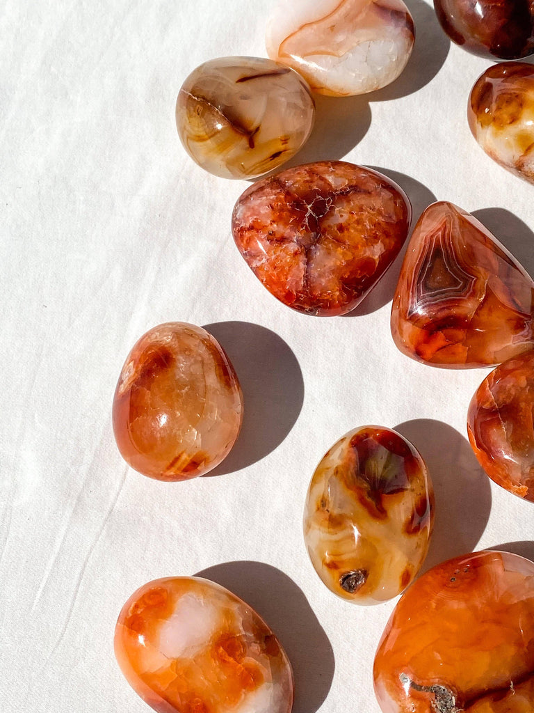 Carnelian Palm Stone | Medium - Unearthed Crystals