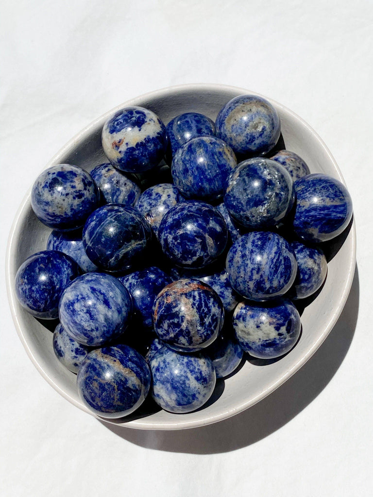 Sodalite Sphere | Small - Unearthed Crystals