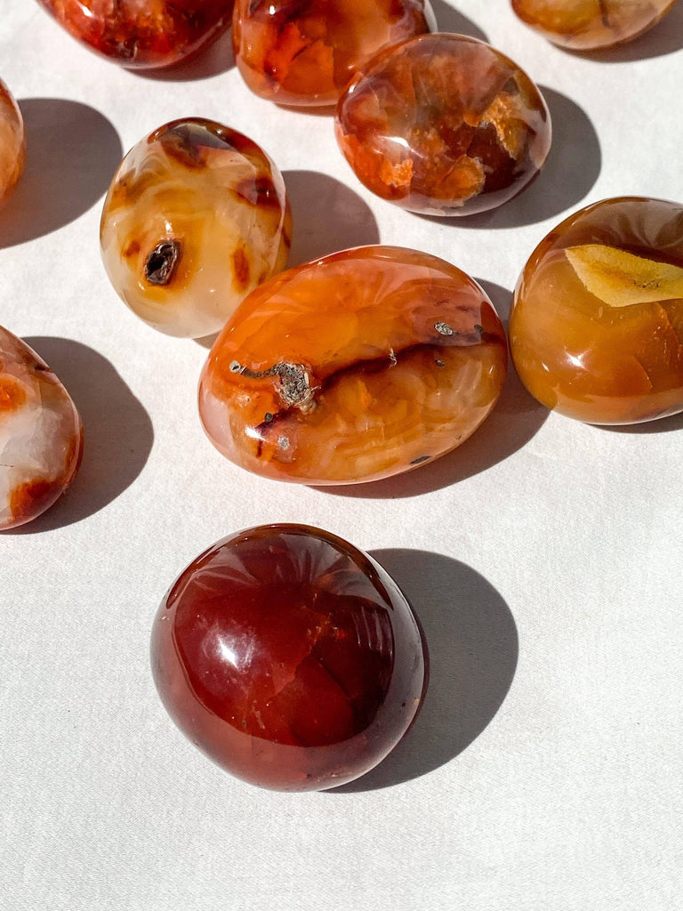 Carnelian Palm Stone | Medium - Unearthed Crystals