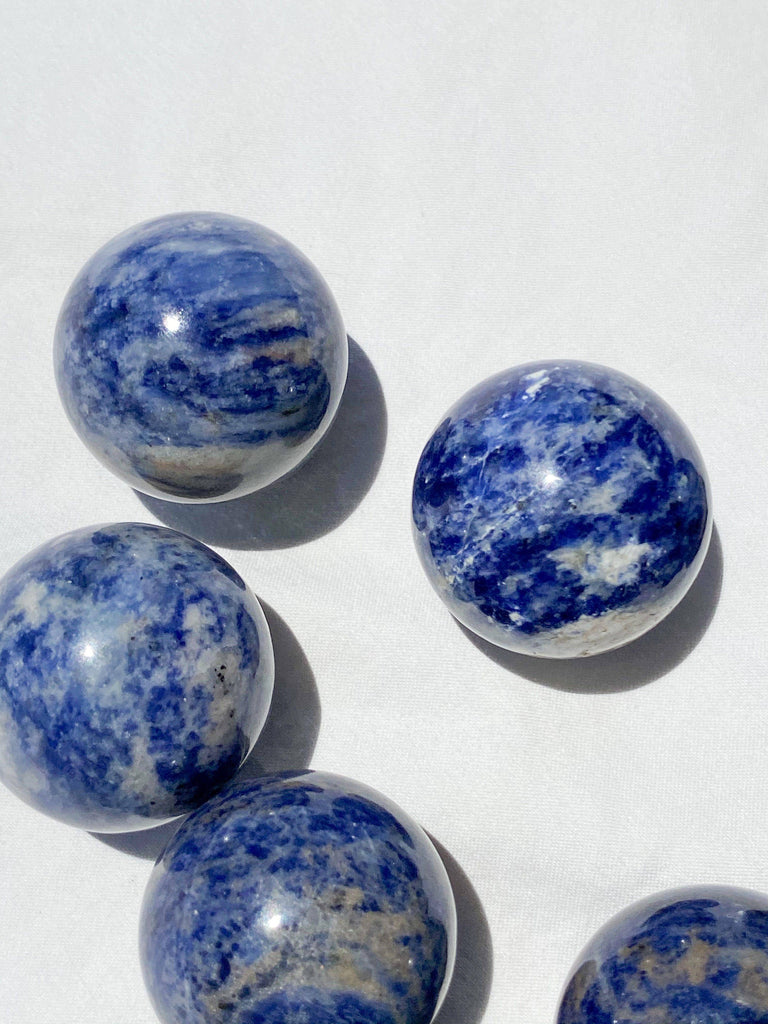 Sodalite Sphere | Small - Unearthed Crystals