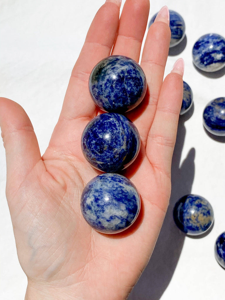 Sodalite Sphere | Small - Unearthed Crystals