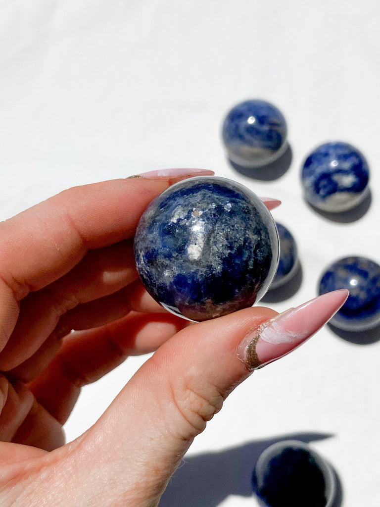 Sodalite Sphere | Small - Unearthed Crystals