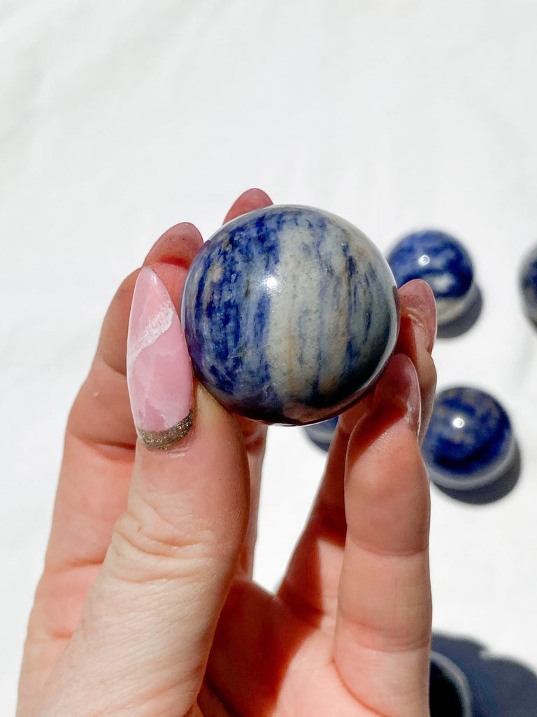 Sodalite Sphere | Small - Unearthed Crystals
