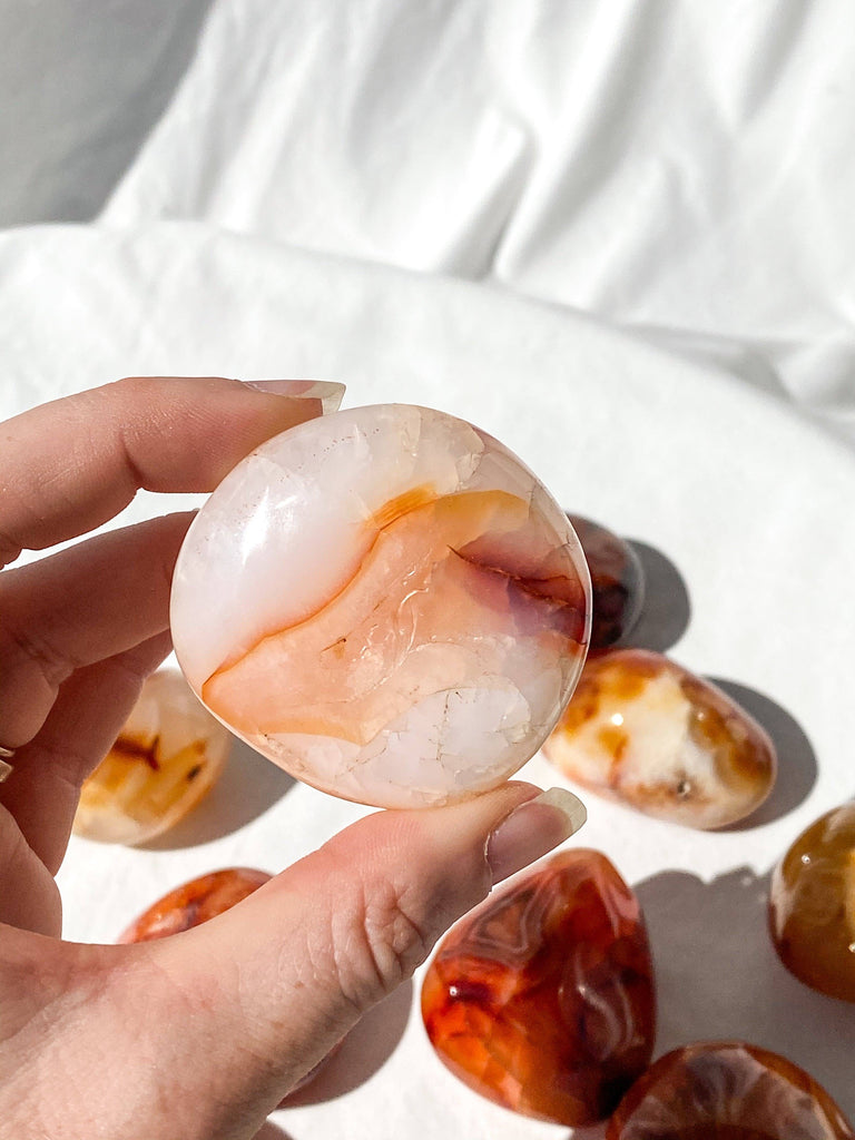 Carnelian Palm Stone | Medium - Unearthed Crystals