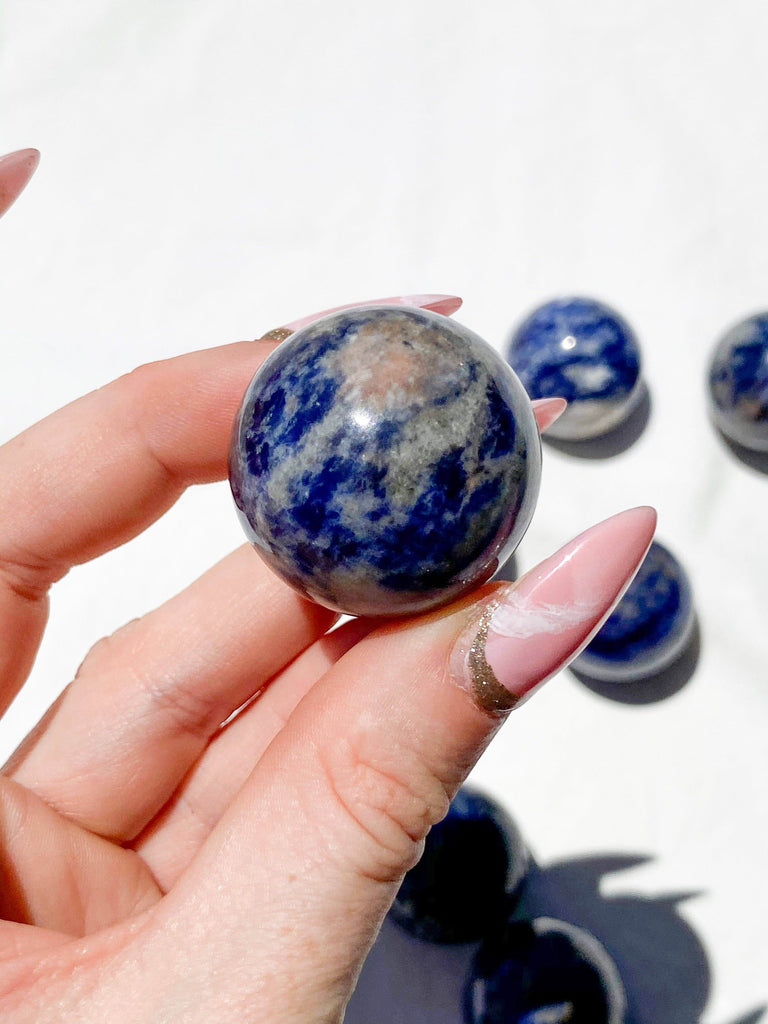 Sodalite Sphere | Small - Unearthed Crystals