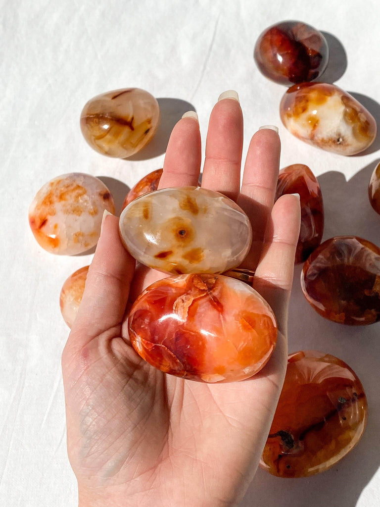 Carnelian Palm Stone | Medium - Unearthed Crystals