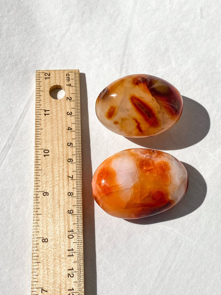 Carnelian Palm Stone | Medium - Unearthed Crystals