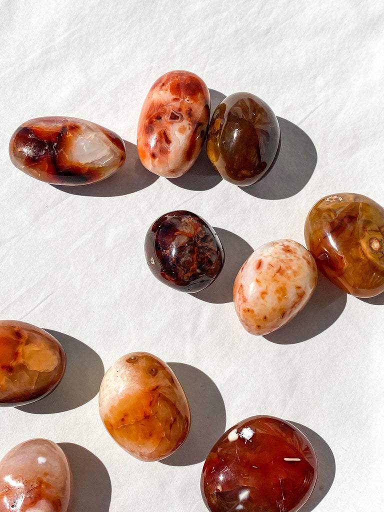 Carnelian Palm Stone | Large - Unearthed Crystals
