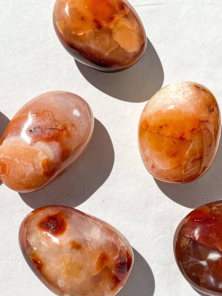 Carnelian Palm Stone | Large - Unearthed Crystals