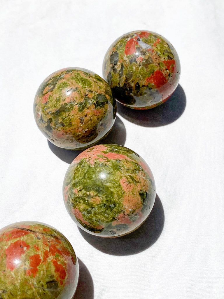 Unakite Sphere | Medium - Unearthed Crystals