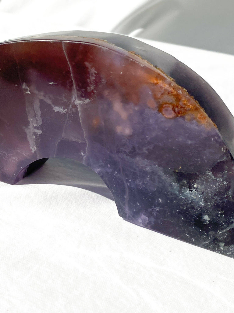 Arch Carving | Rainbow Fluorite - Unearthed Crystals