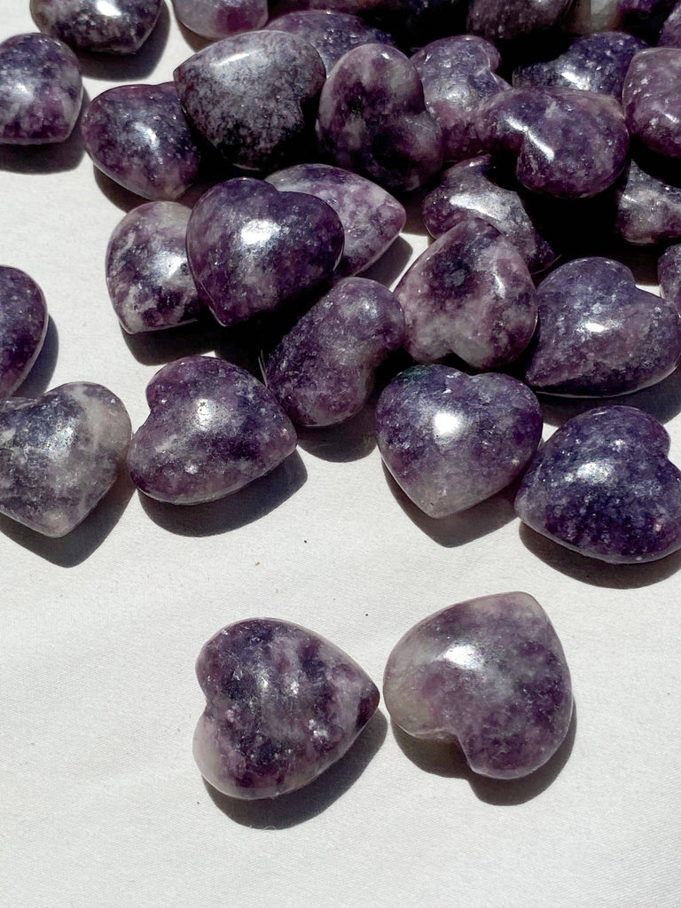 Lepidolite Heart | Small - Unearthed Crystals