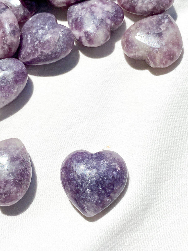 Lepidolite Heart | Small - Unearthed Crystals