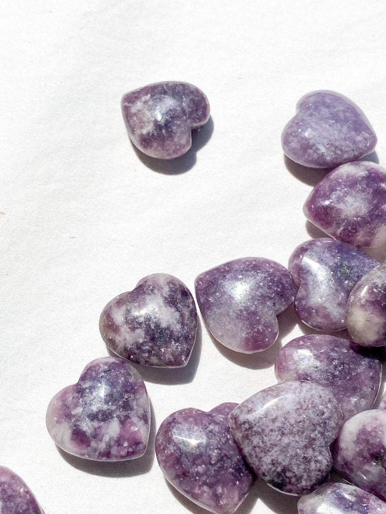 Lepidolite Heart | Small - Unearthed Crystals