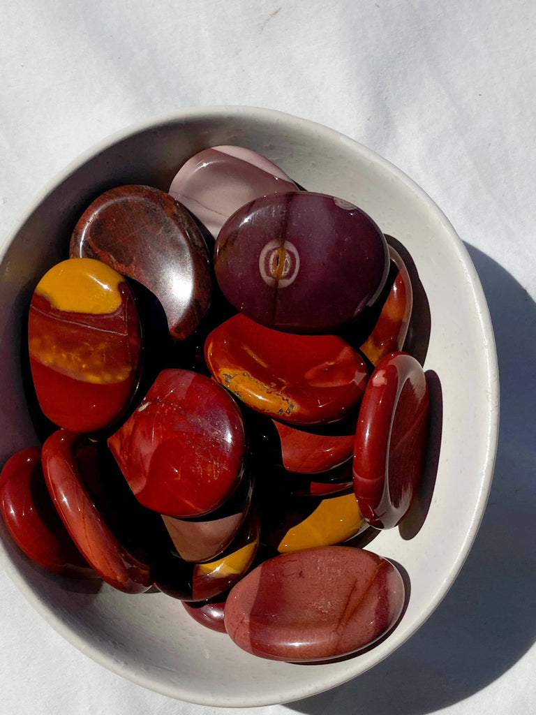 Mookaite Jasper Worry Stone | Large - Unearthed Crystals
