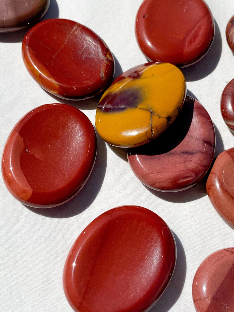 Mookaite Jasper Worry Stone | Large - Unearthed Crystals