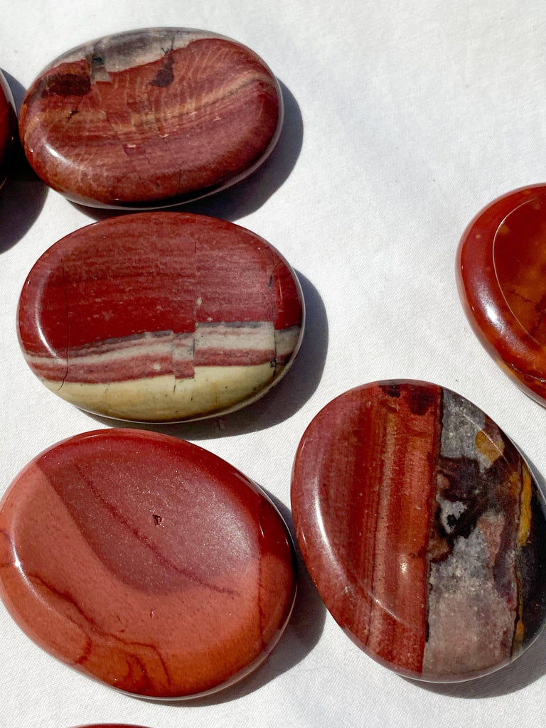 Mookaite Jasper Worry Stone | Large - Unearthed Crystals