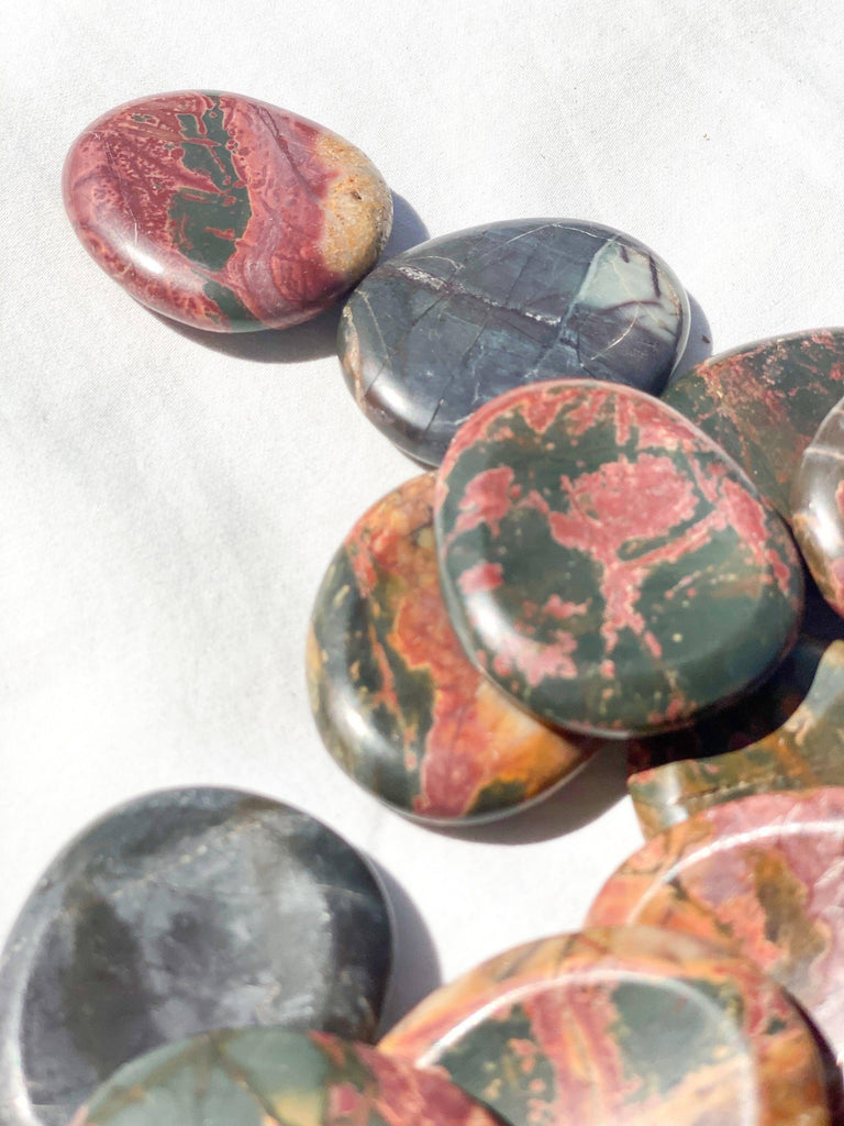 Cherry Creek Jasper Worry Stone | Large - Unearthed Crystals