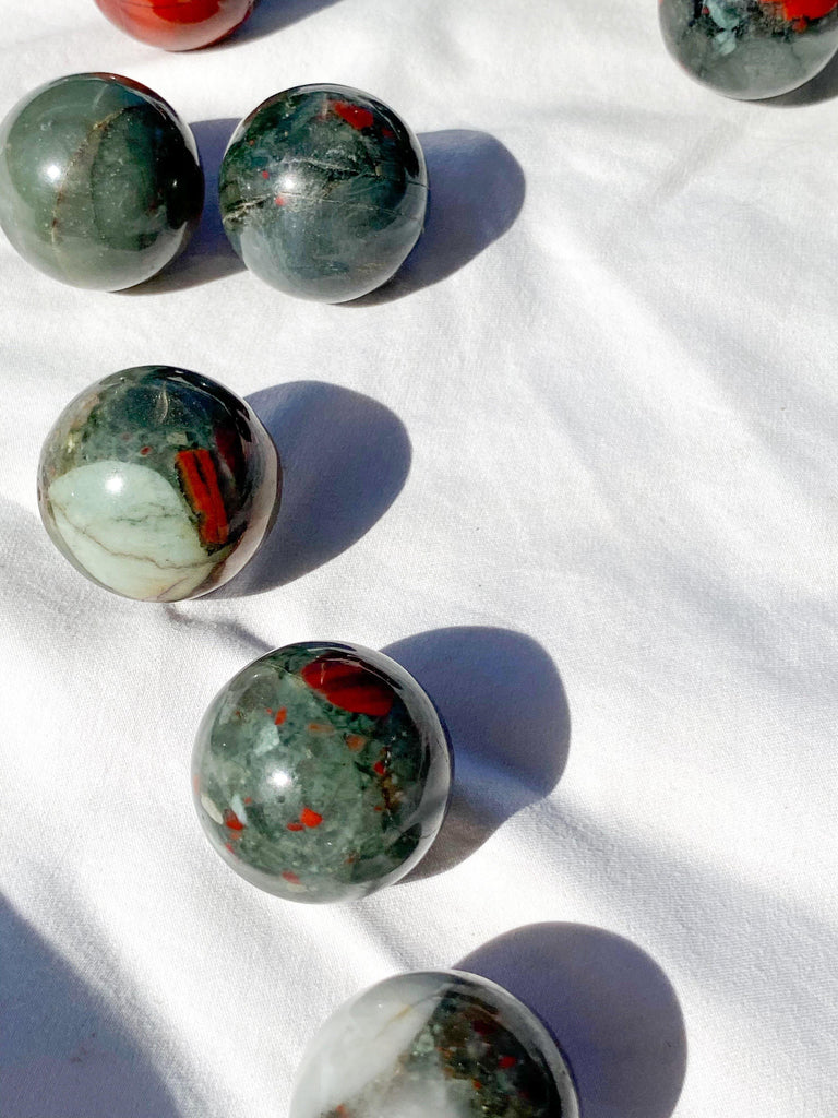 Bloodstone Sphere | Small - Unearthed Crystals
