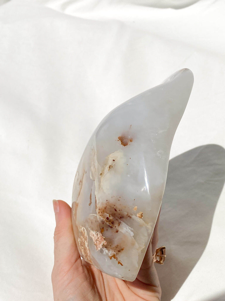 Pre-Roman Empire Agate + Blue Chalcedony Freeform - Unearthed Crystals