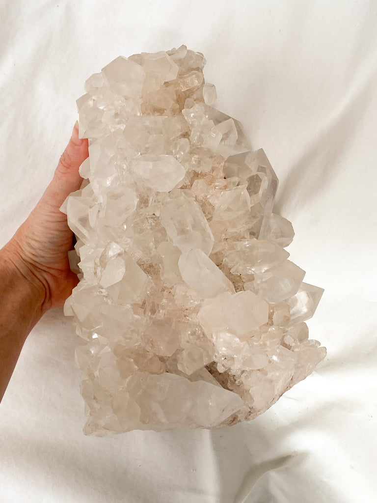 Himalayan Samadhi Quartz Cluster - Unearthed Crystals