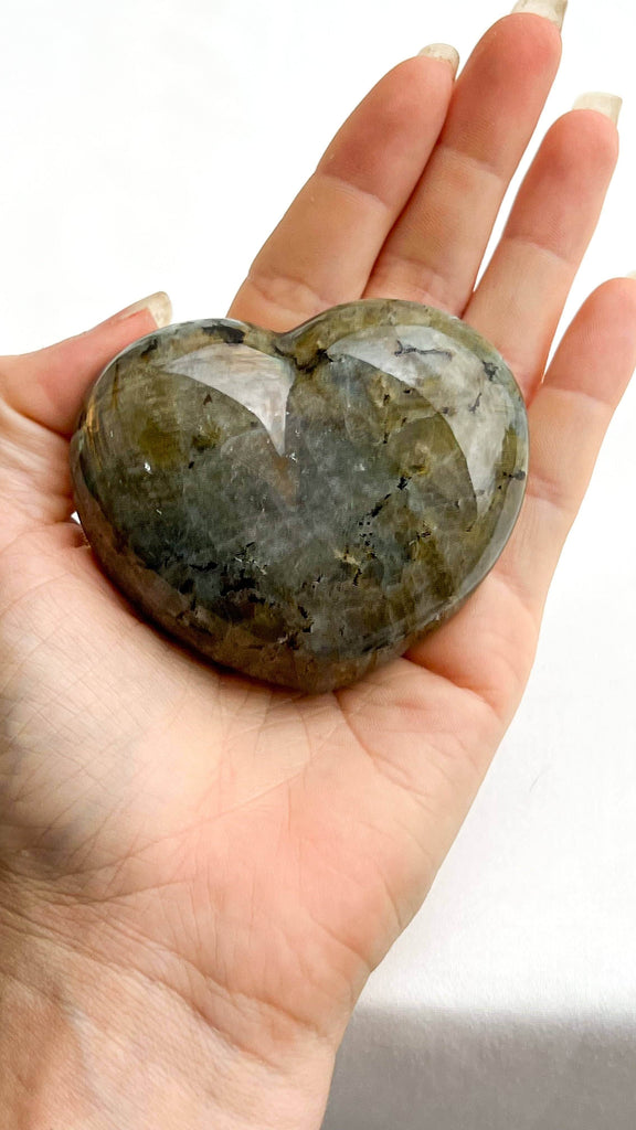 Labradorite Puffy Heart - Unearthed Crystals