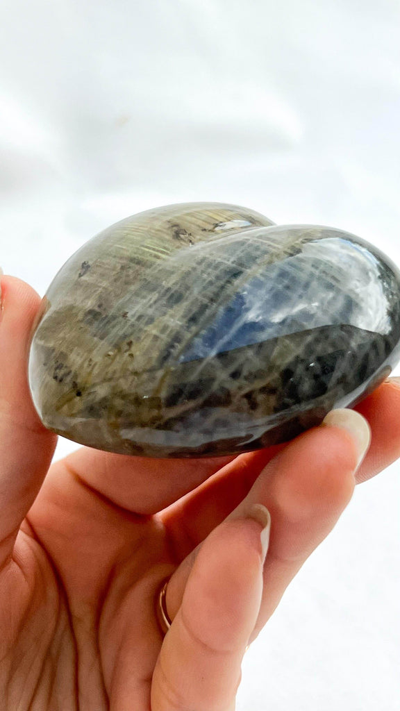 Labradorite Puffy Heart - Unearthed Crystals
