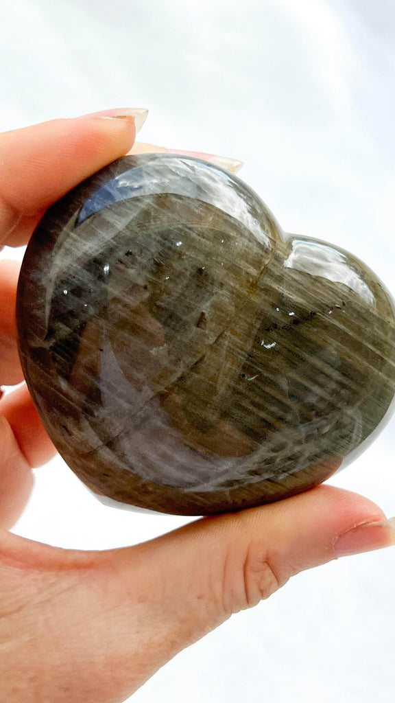 Labradorite Puffy Heart - Unearthed Crystals