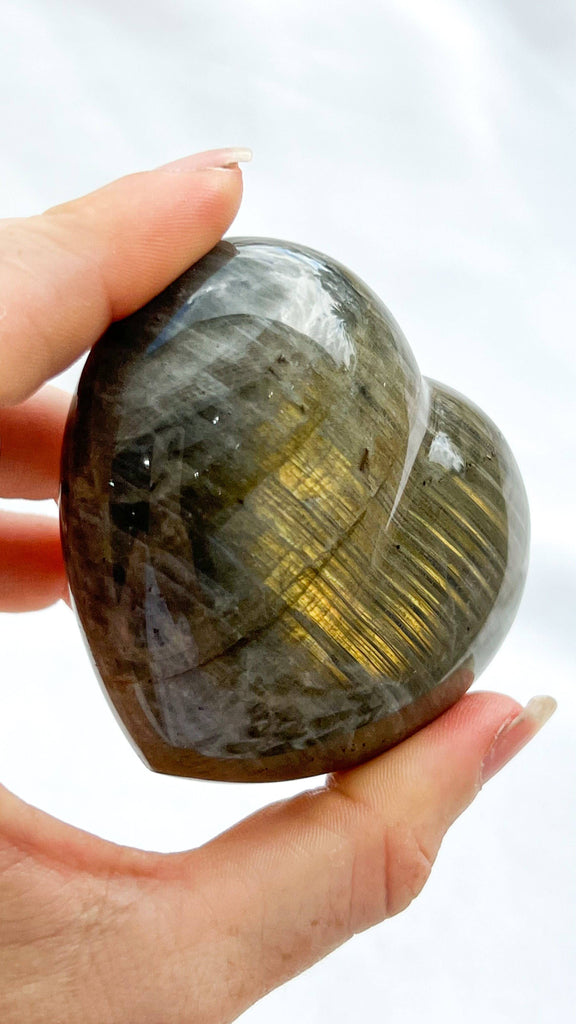 Labradorite Puffy Heart - Unearthed Crystals