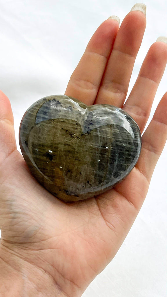 Labradorite Puffy Heart - Unearthed Crystals
