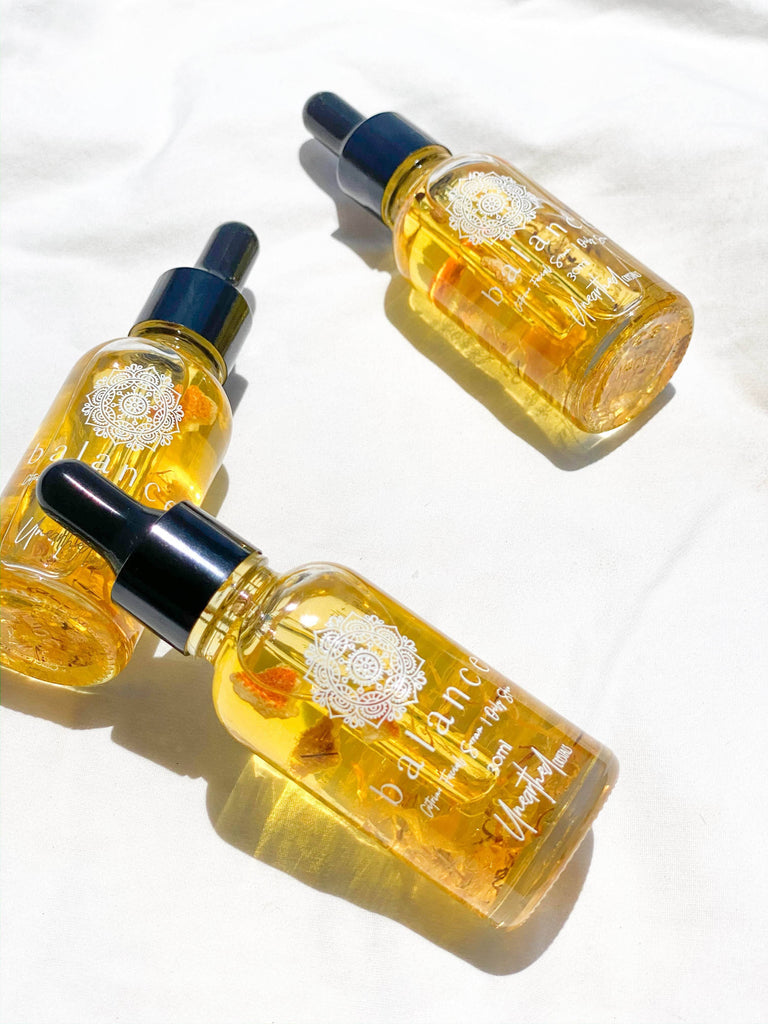 BALANCE // Citrine Facial Serum | Oily & Problematic Skin © - Unearthed Crystals