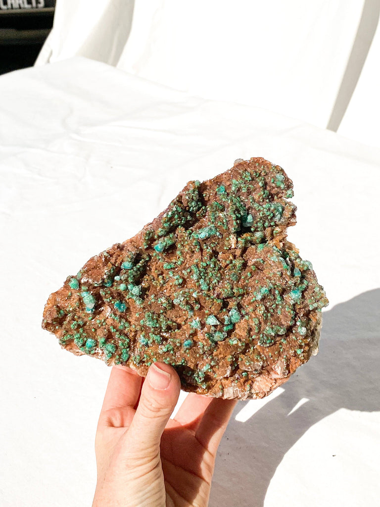 Dolomite + Malachite Specimen - Unearthed Crystals