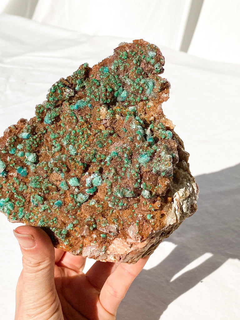 Dolomite + Malachite Specimen - Unearthed Crystals