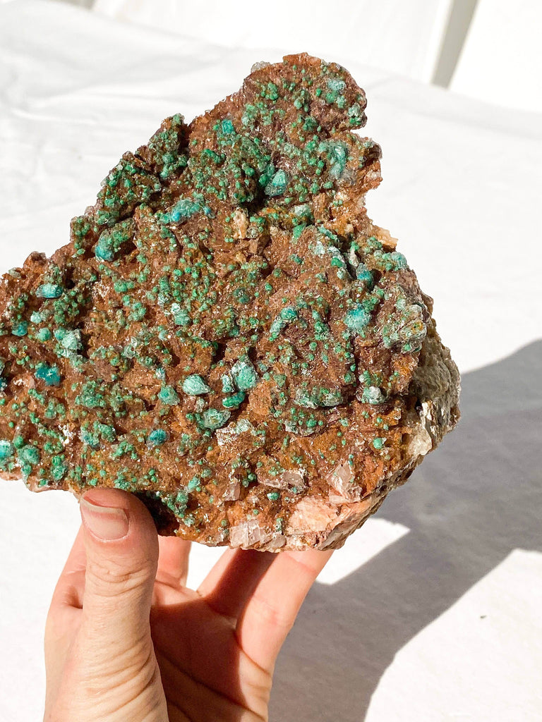 Dolomite + Malachite Specimen - Unearthed Crystals