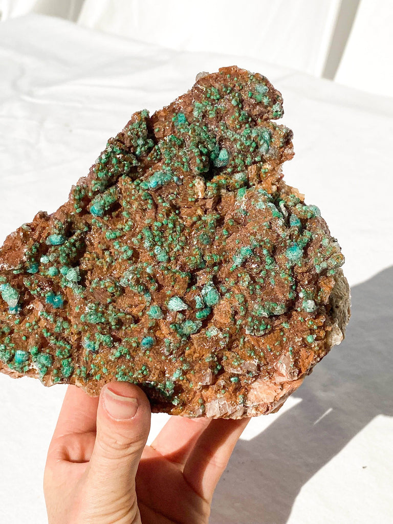 Dolomite + Malachite Specimen - Unearthed Crystals