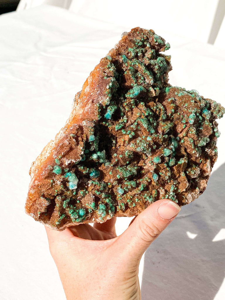 Dolomite + Malachite Specimen - Unearthed Crystals