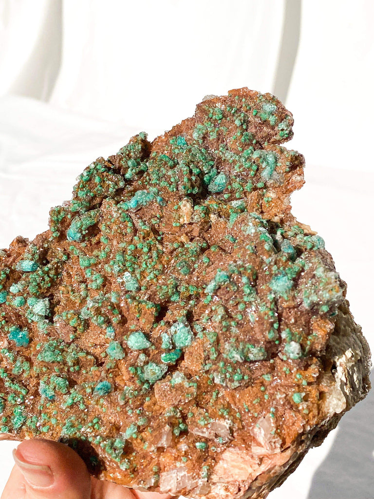 Dolomite + Malachite Specimen - Unearthed Crystals