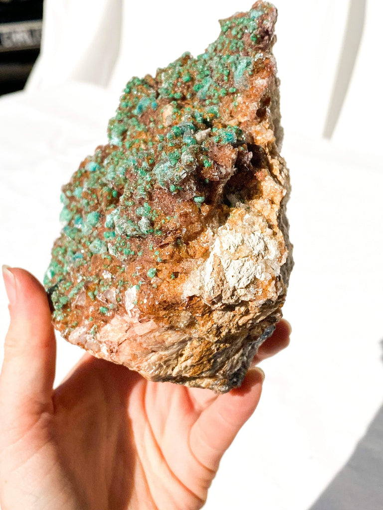 Dolomite + Malachite Specimen - Unearthed Crystals