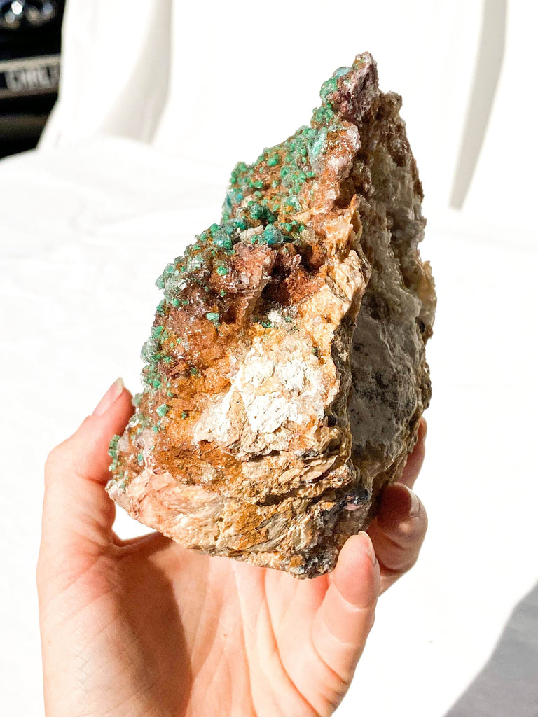 Dolomite + Malachite Specimen - Unearthed Crystals