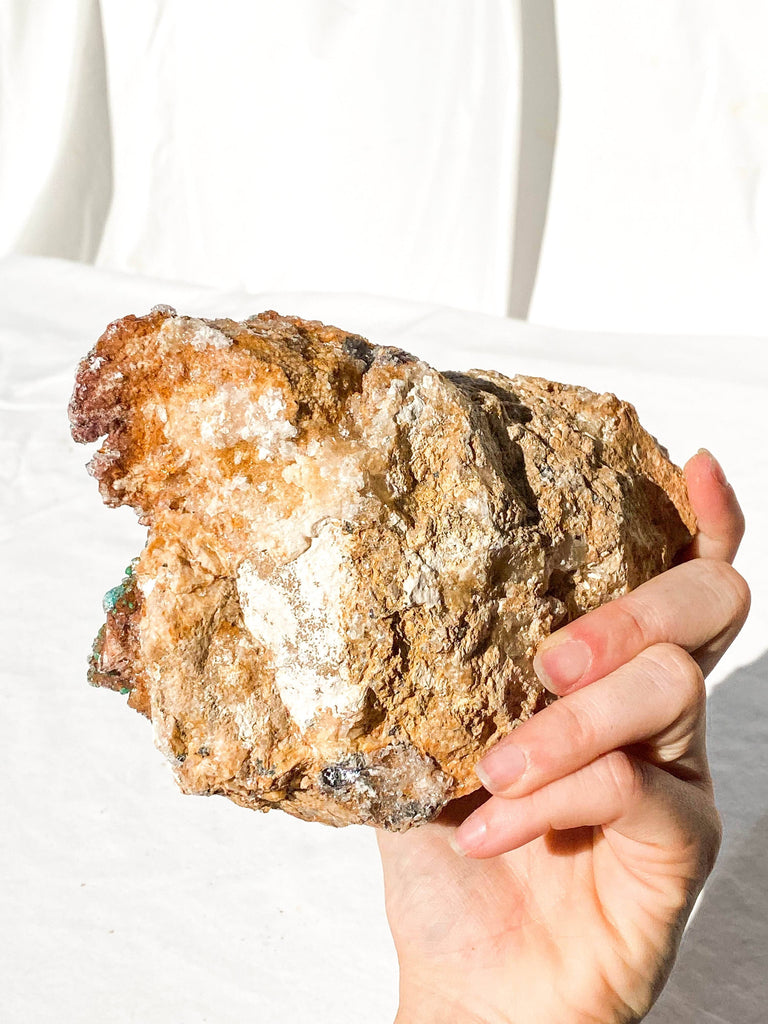 Dolomite + Malachite Specimen - Unearthed Crystals